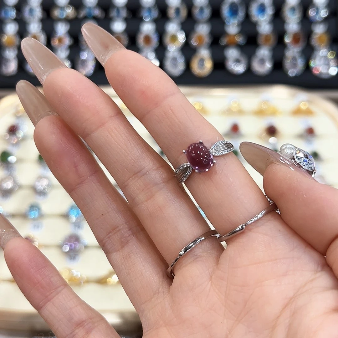 水晶金色拖不保色介意慎拍银托不掉色银S925镶嵌爱****女