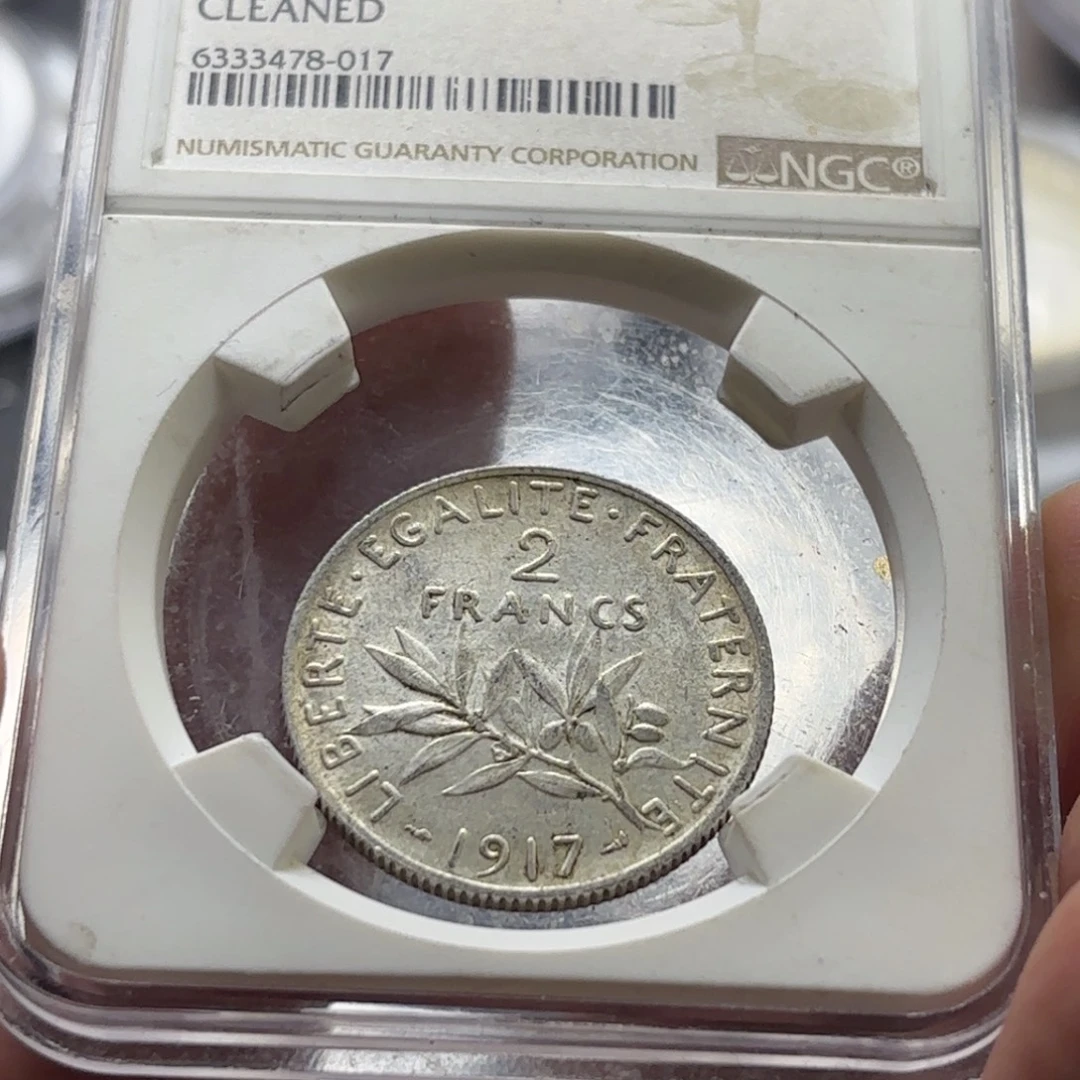 银Ag850法国播谷女神2法郎银币