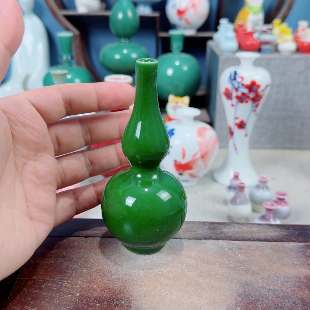 陶瓷手工小花器摆件