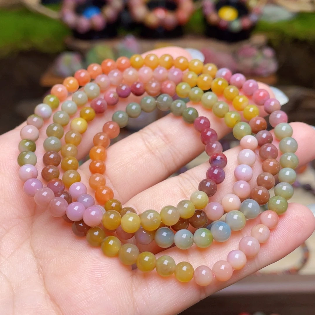 玛瑙/玉髓未镶嵌珠宝半成品盐源玛瑙多圈108