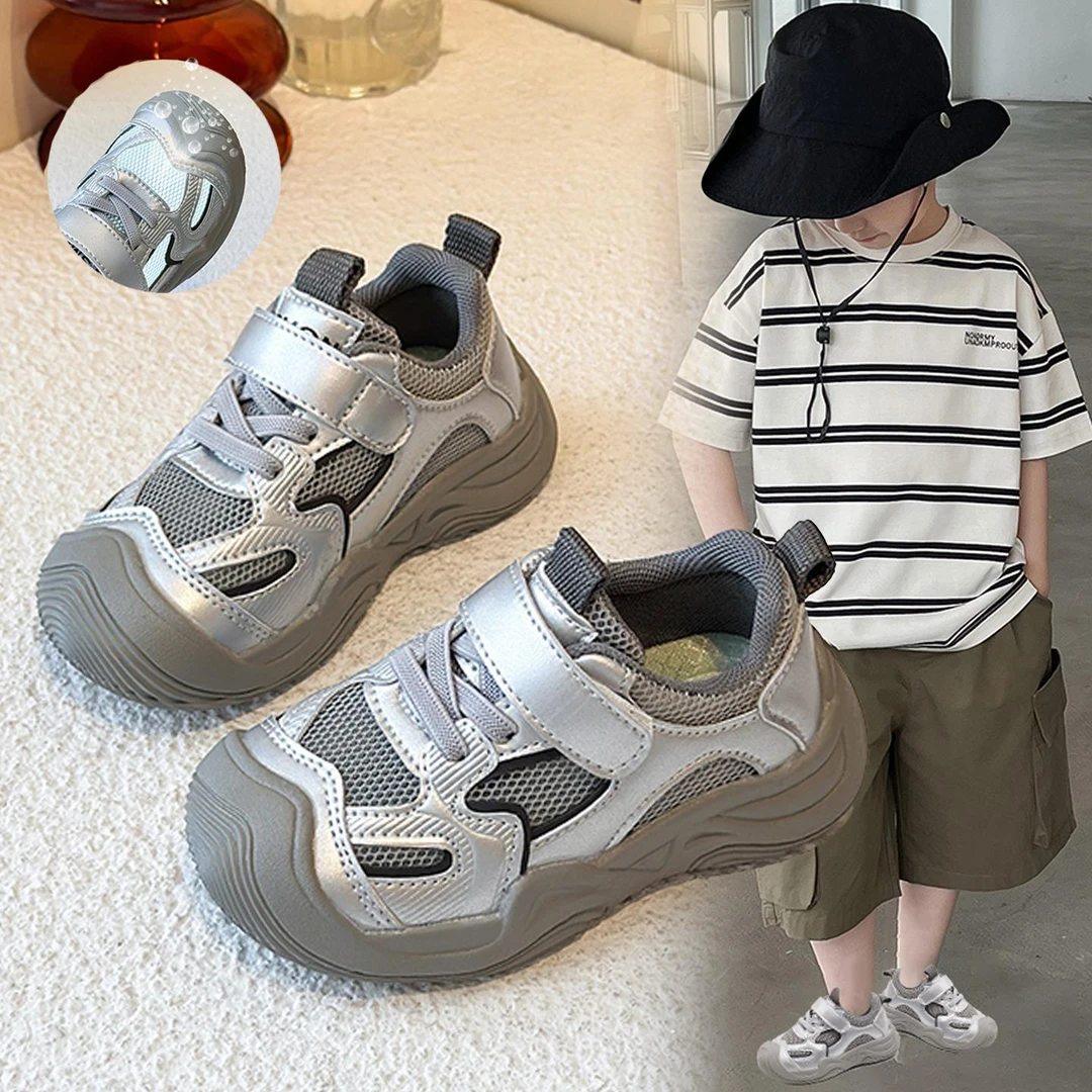 男童鞋子2025夏季新款儿童单网透气运动鞋宝宝户外休闲跑步鞋男孩