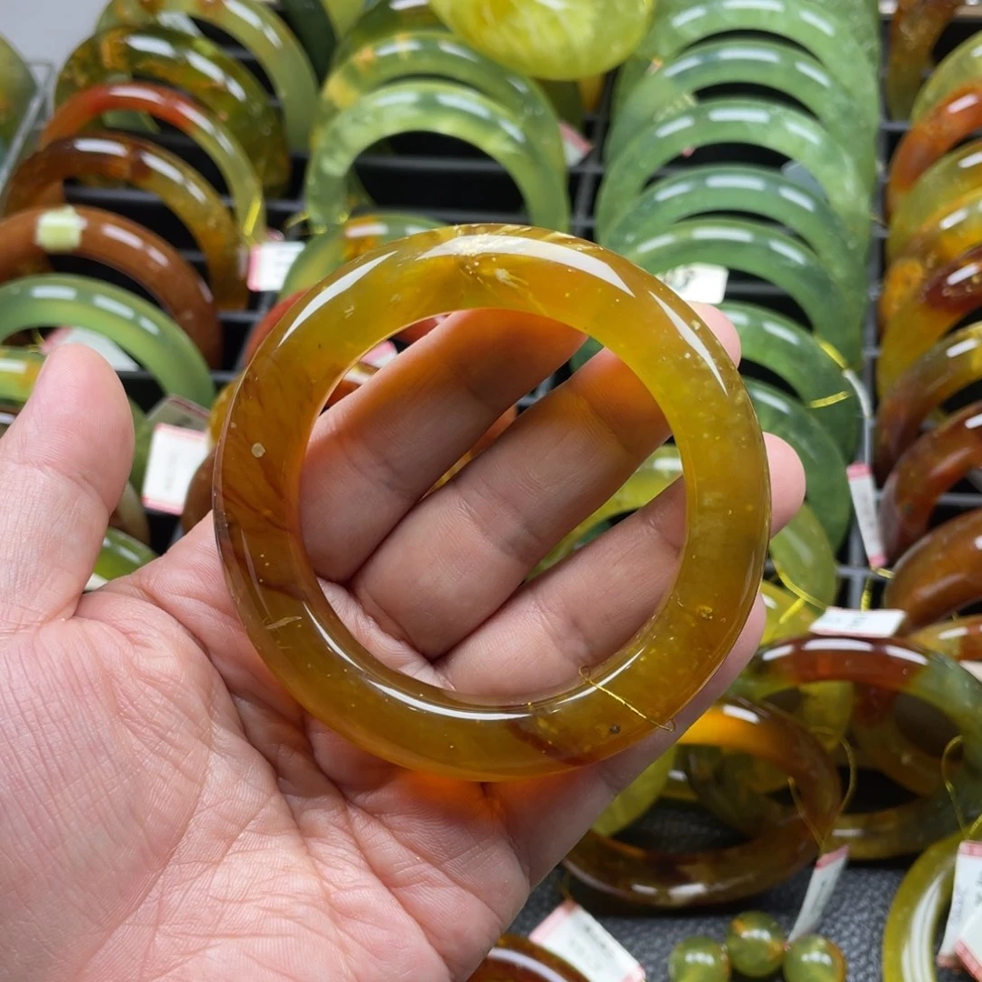 未镶嵌蛇纹石玉手镯
