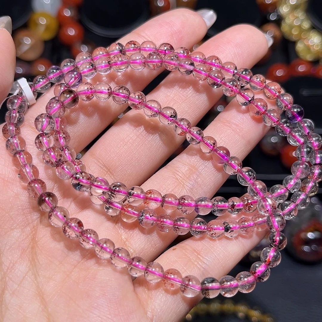 珠宝半成品未镶嵌水晶超七多圈A5