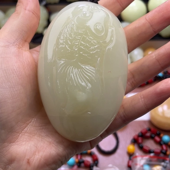 风***扬石材天然古青石手把件