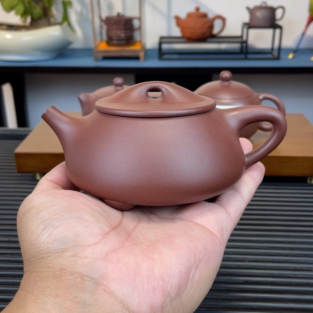 茶壶紫砂紫泥景舟石瓢300cc