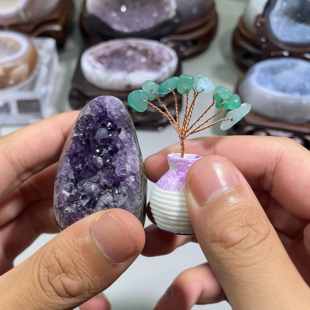 水晶摆件未镶嵌小晶镇