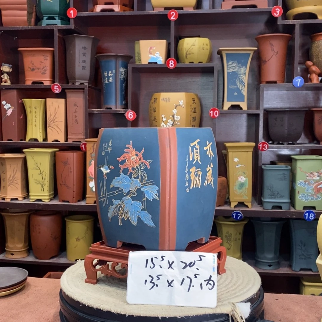紫砂艺术紫砂花盆