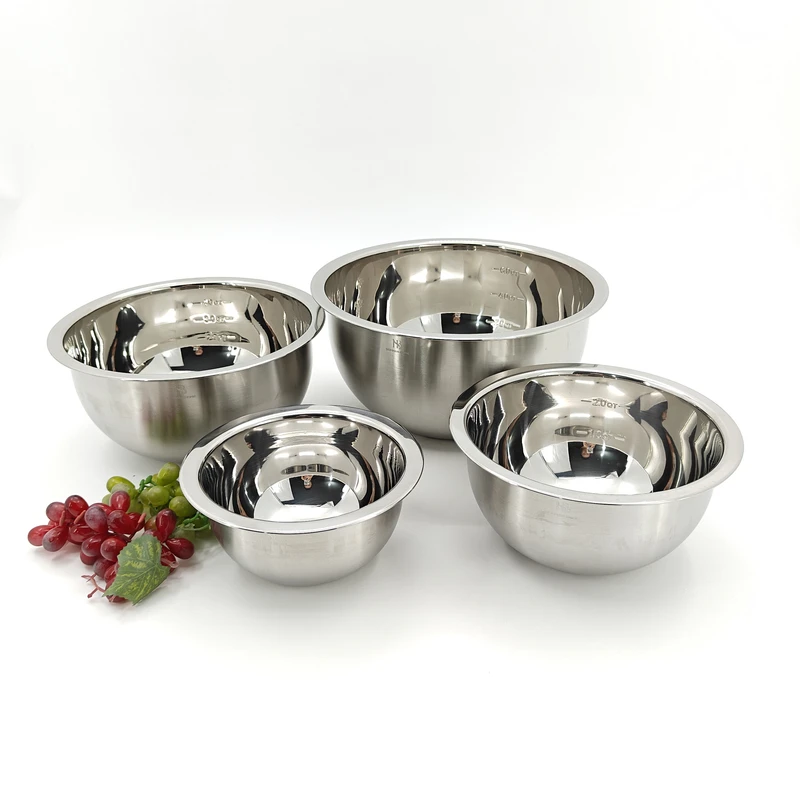 bormanhome白钢底沙拉盆/多功能料理盆/18/10材质