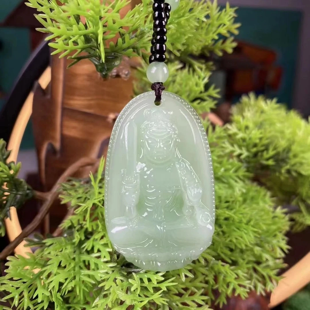 1浅绿文殊（兔守护）经典百搭男女同款吊坠