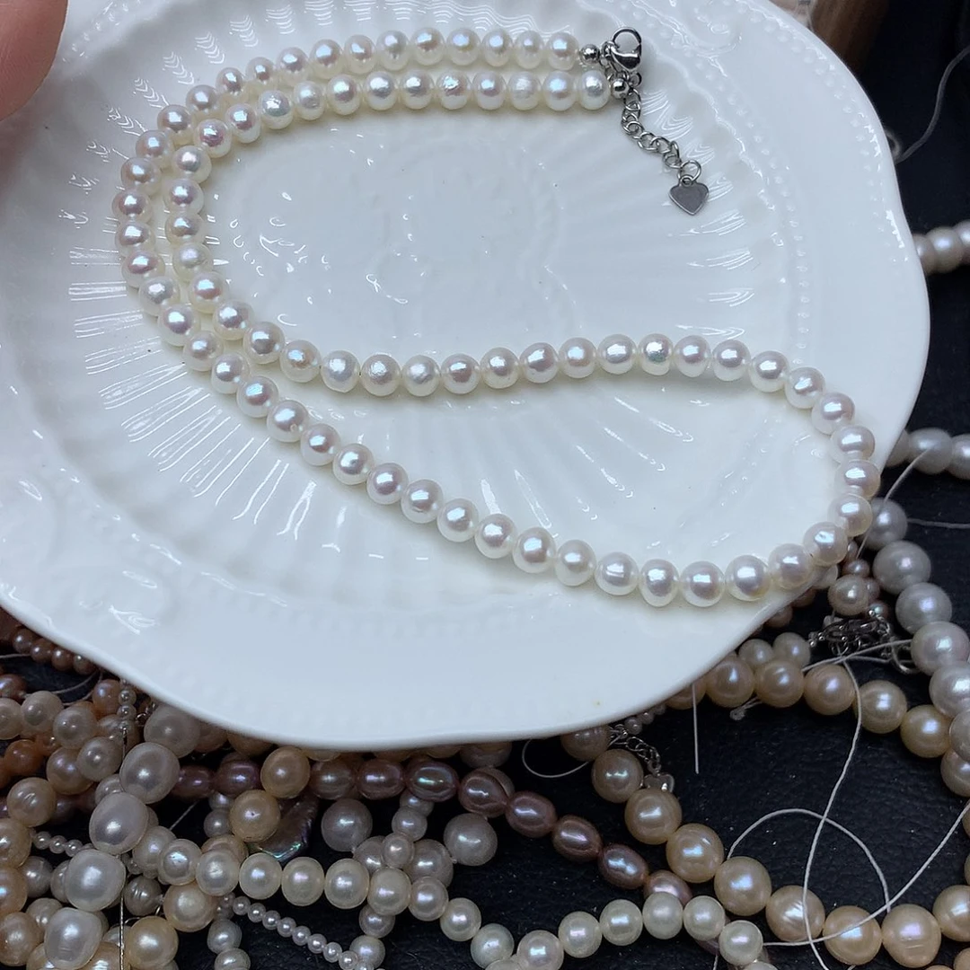 淡水珍珠5-6未镶嵌n82项链