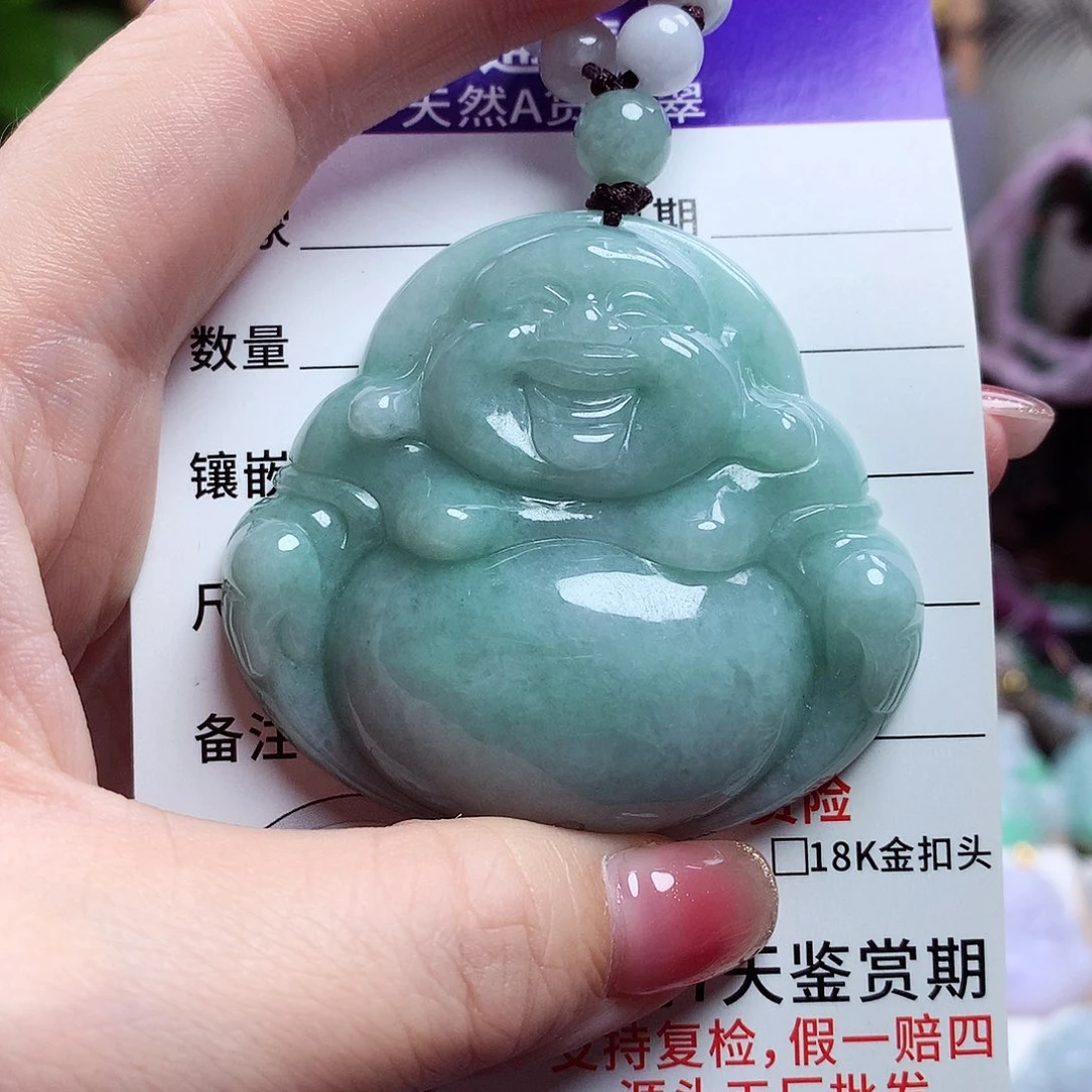 颈饰未镶嵌翡翠佛公35