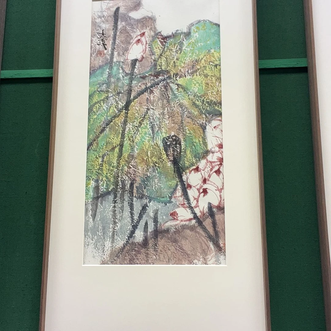 国画孙志勇带框精装裱