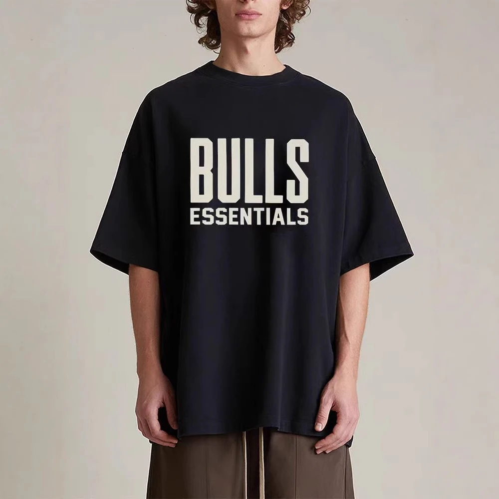 2025夏季新款 FOG 联名球队系列圆领套头短袖男女同款美式纯棉