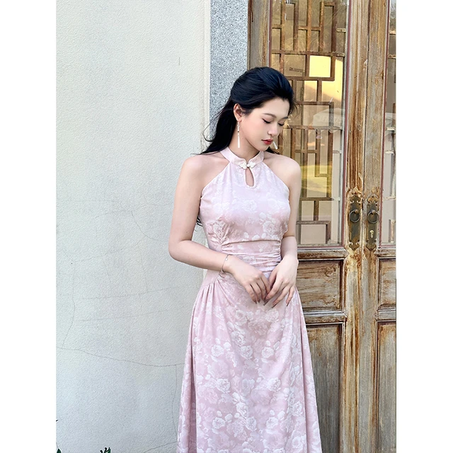 六指导 云起山岚 新中式国风旗袍连衣裙显瘦开衫薄荷曼波套装少女