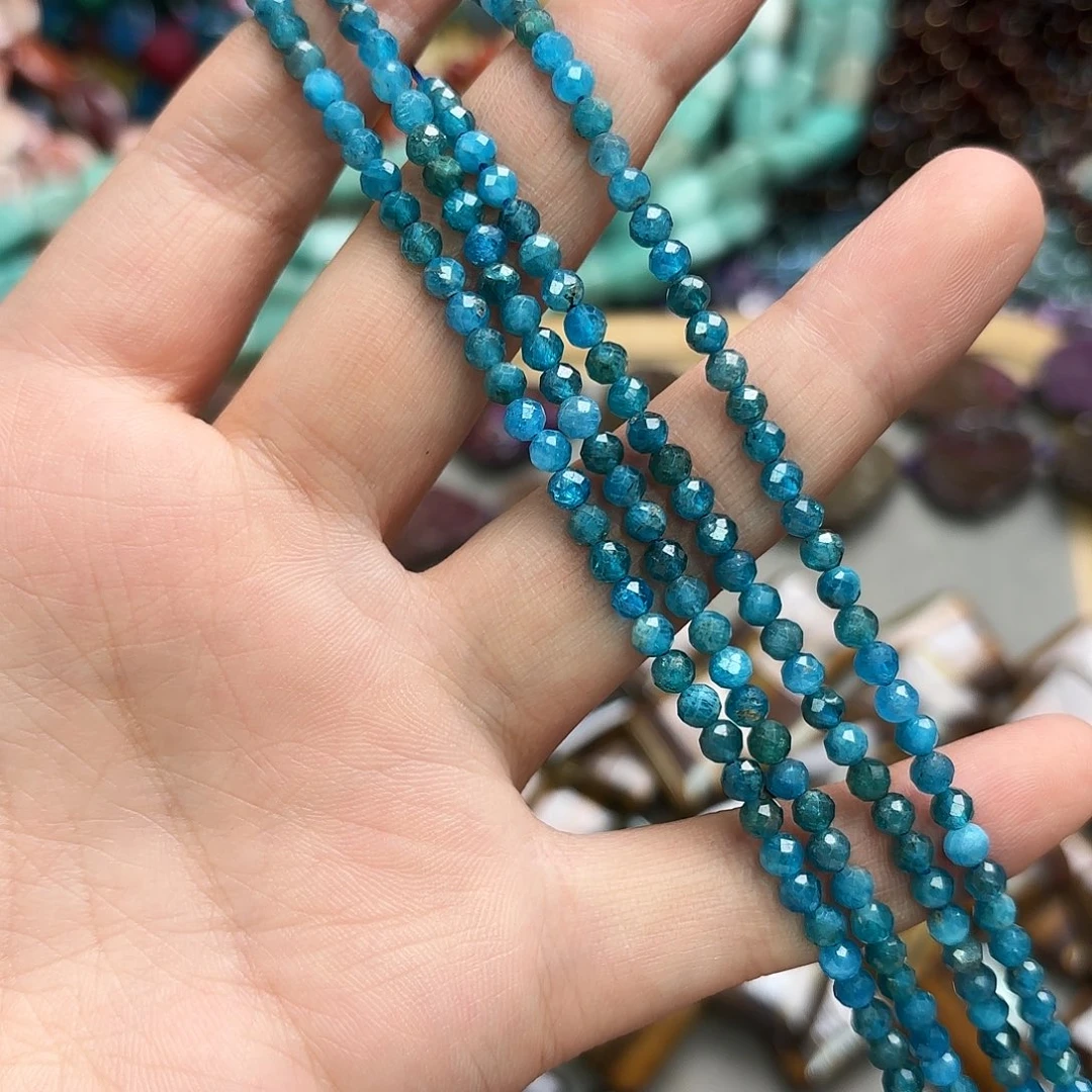 玛瑙/玉髓未镶嵌珠宝半成品卡 3蓝磷灰切一条