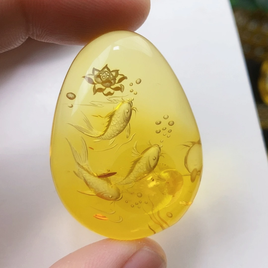 【闪购商品】琥珀（花珀）吊坠(不含链)未镶嵌