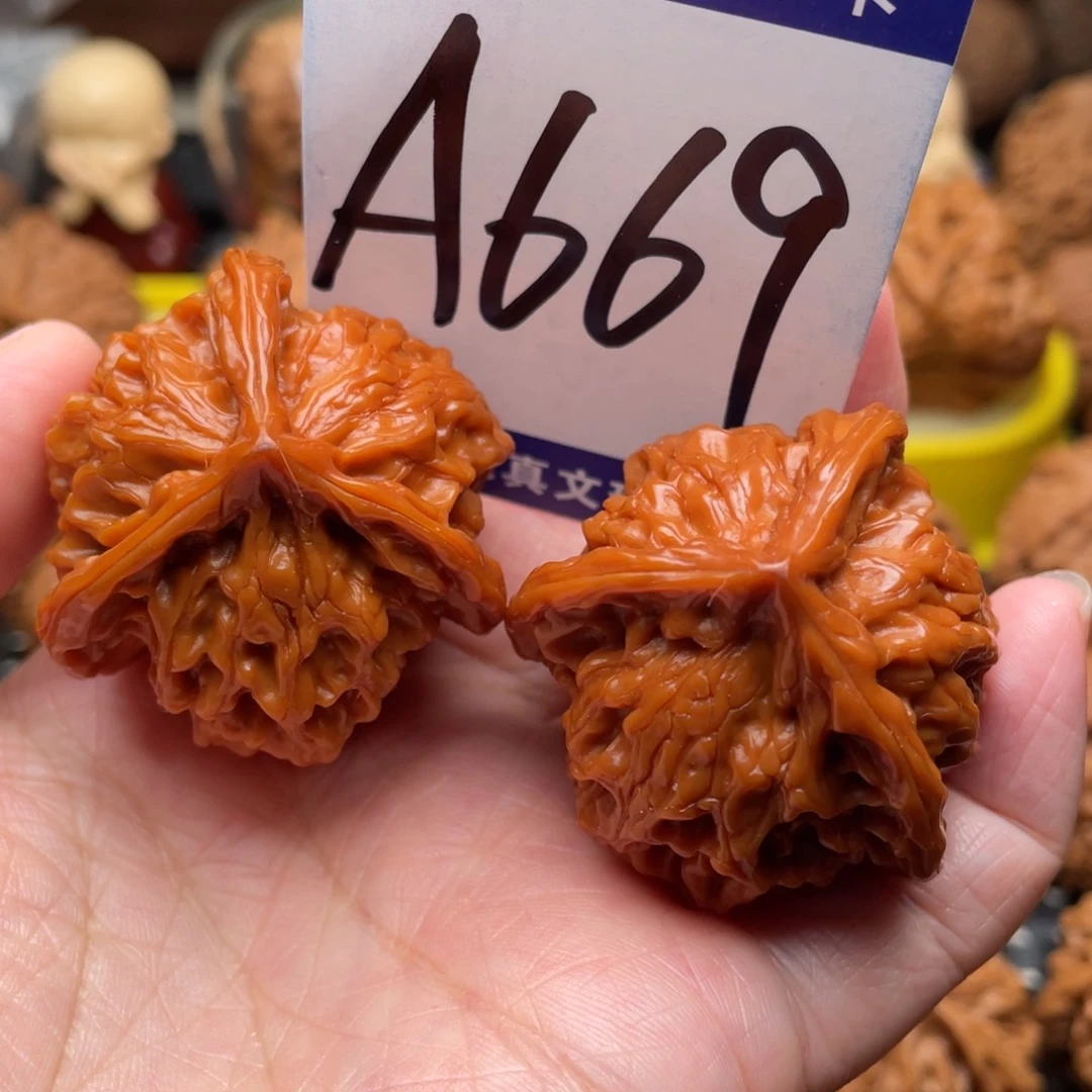 桃核把件盘山三棱39