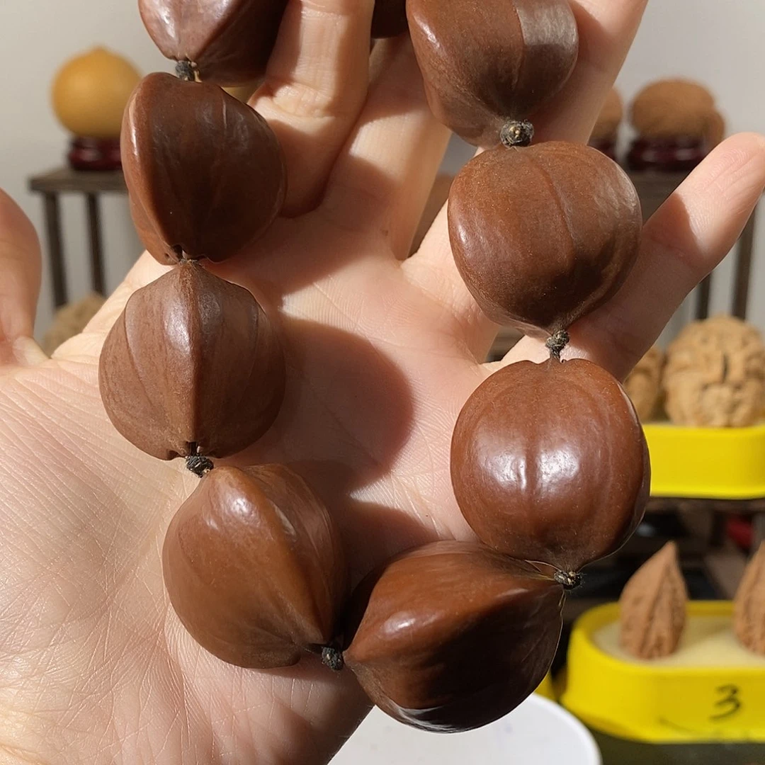 吊坠文玩核桃橄榄核手持9颗29
