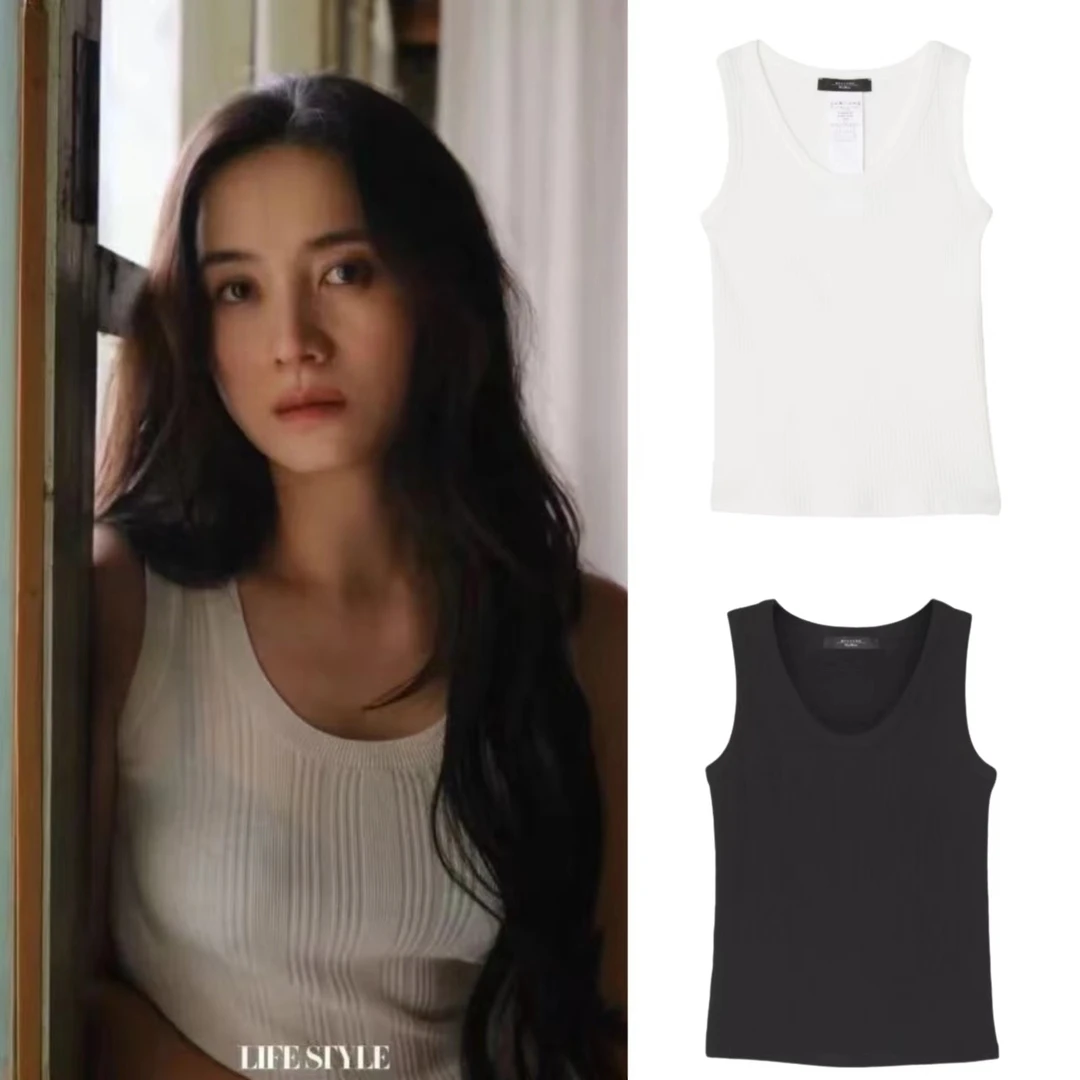 未使用 MaxMara 国现 百搭背心圆领无袖T恤 BX0007/BX0009