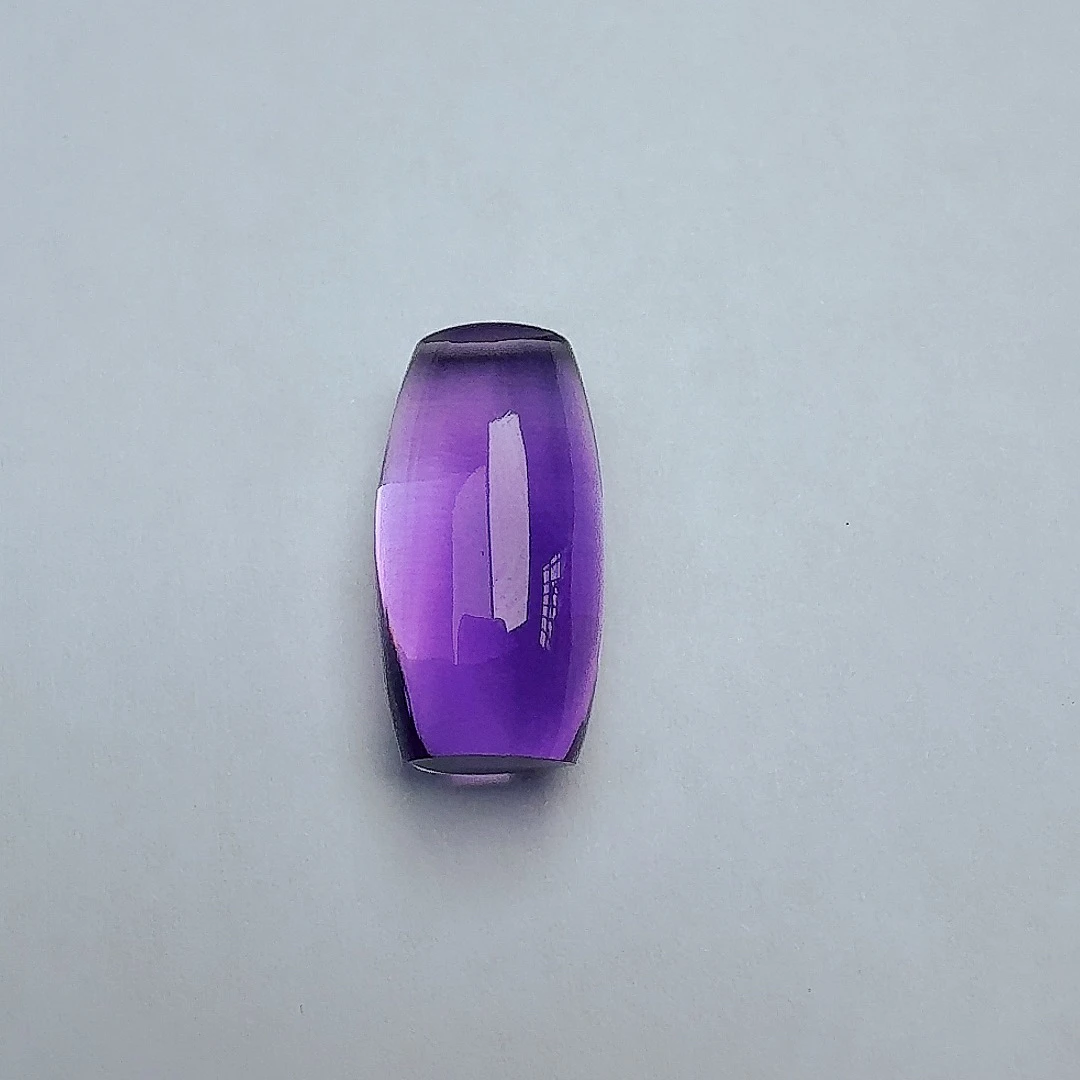 天然精品全净紫水晶筒珠定制13*24尺寸