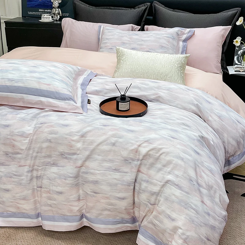 【南纺】高端精品100支-埃及长绒棉-纯棉四件套--【云汐】