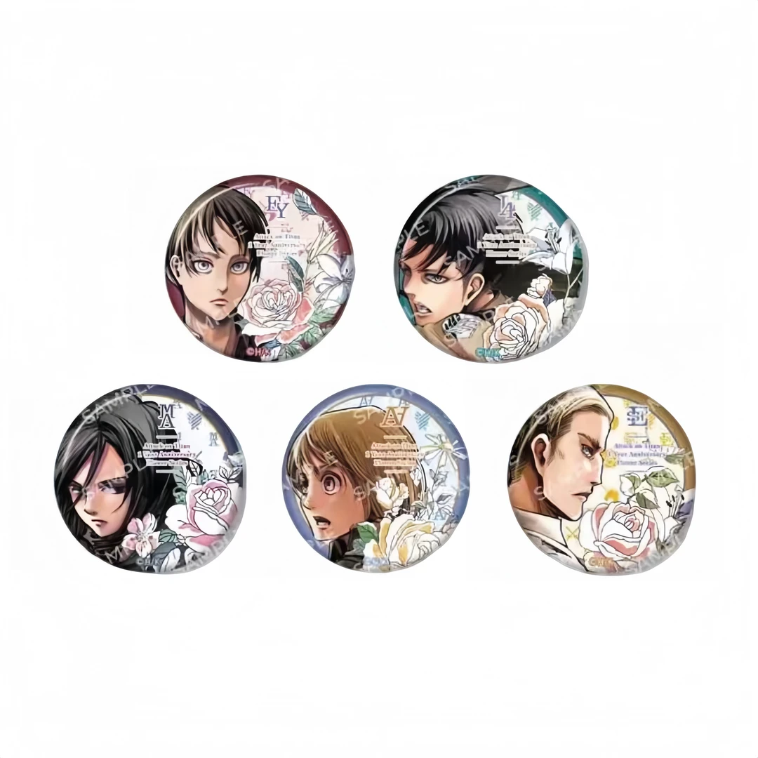 【拆包日谷】《进击的巨人》anique一周年纪念花朵吧唧盲盒（代拆）