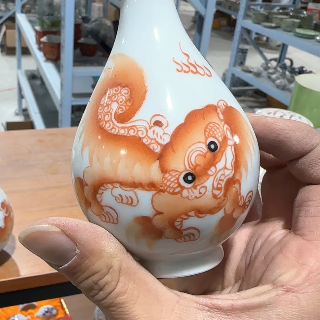 瓷片摆件手绘瓷器全部处理
