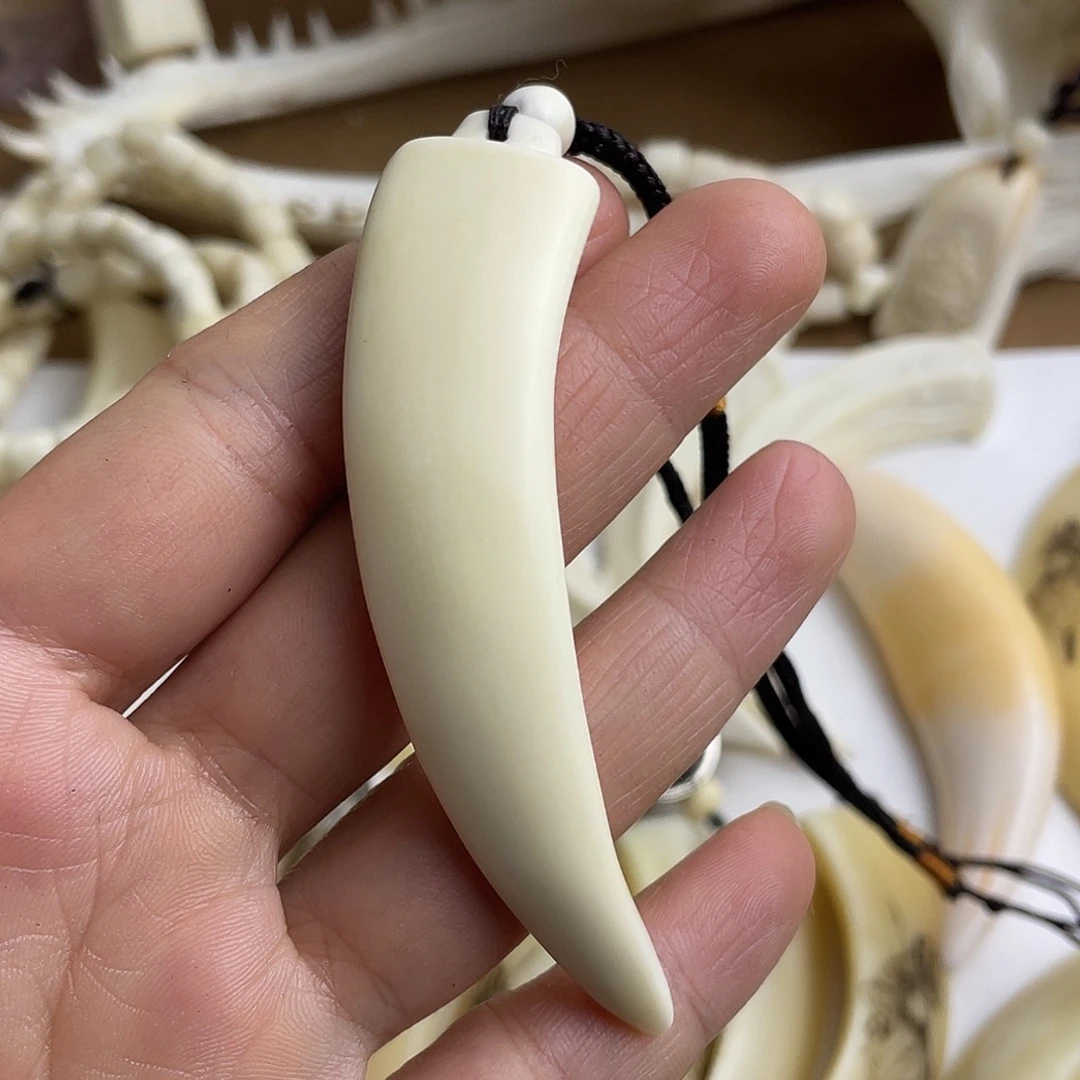 把件猪牙猪牙獠牙实心牙挂件