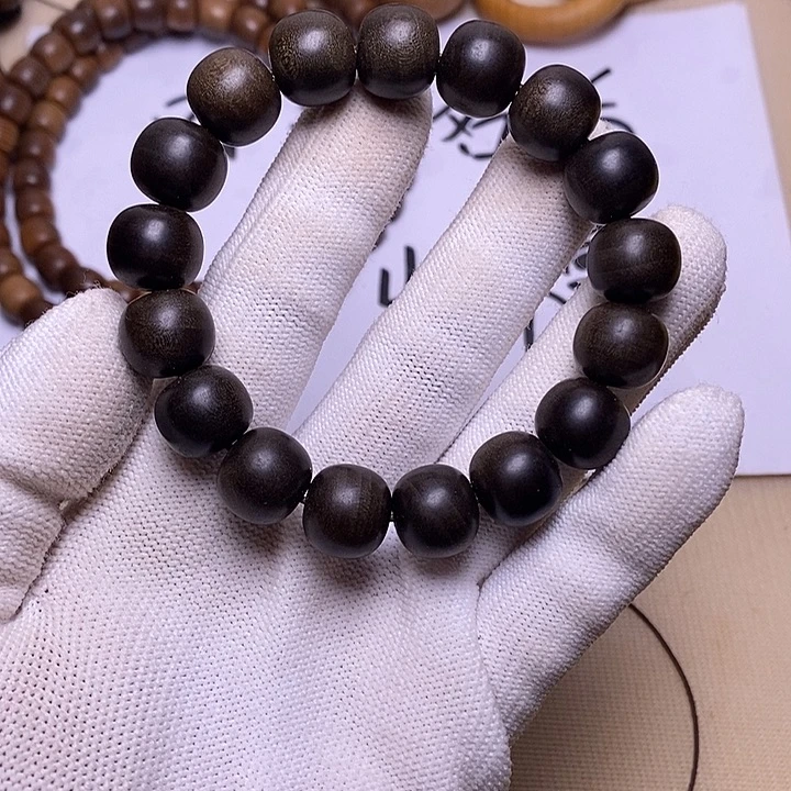 猫***毛檀香木手串/手链老山檀香阴沉12/13老型珠