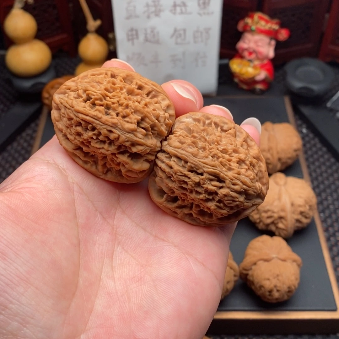 文玩核桃把件41尺全品高炮南疆石