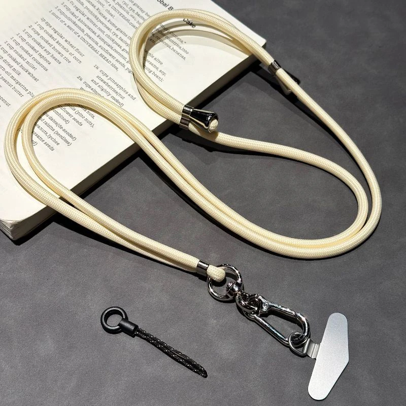 通用手机壳手机挂绳可调节长短斜挎绳金属夹片高级结实二合一爆款