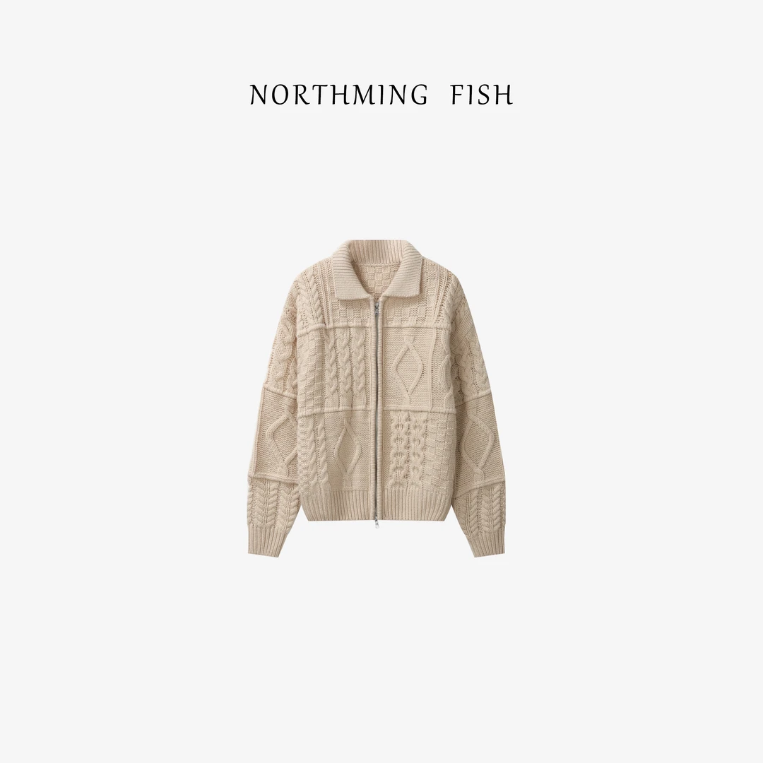 NorthMing fish 100羊毛 简约不简单多层次肌理感高质时髦毛衣