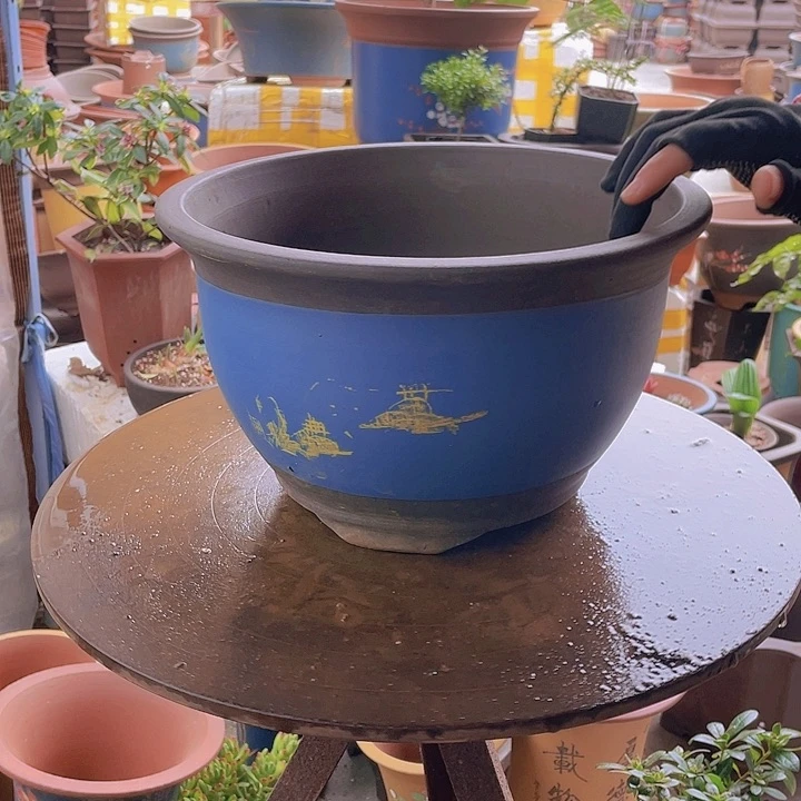 紫砂宜兴紫砂30蓝山水