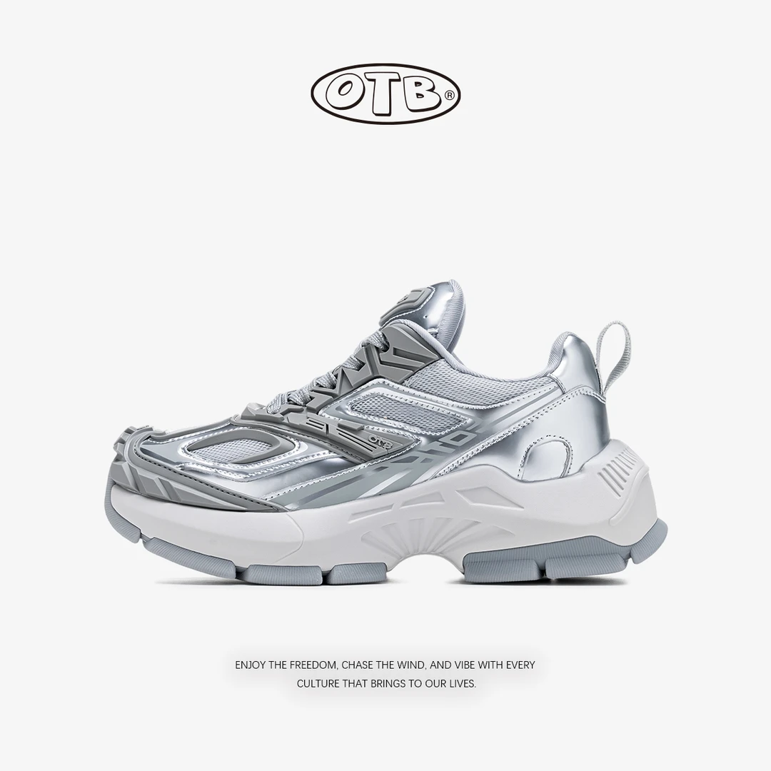 OTB明星同款软底ins潮百搭轻奢机甲老爹鞋男女网红透气厚底休闲