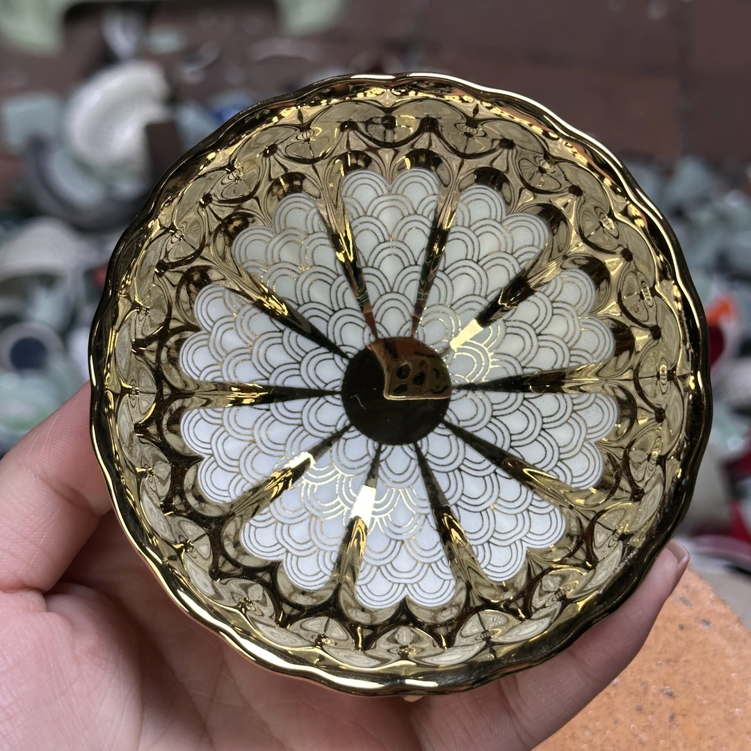手工茶器 金玉满堂【夜光海浪】裸杯