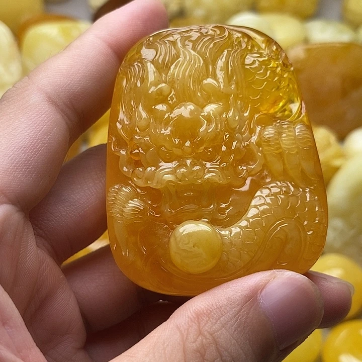 琥珀颈饰未镶嵌琥珀蜜蜡吊坠