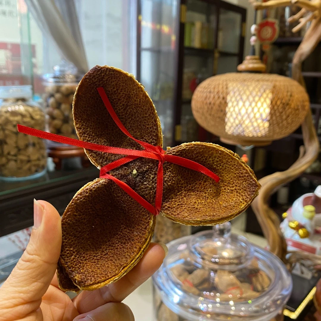 2023年正宗新会梅江圈枝冬后大红陈皮(扎皮）