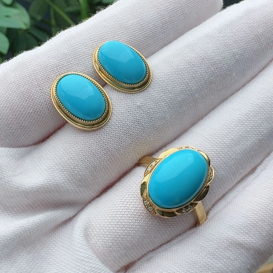 绿松石未镶嵌颈饰吊坠