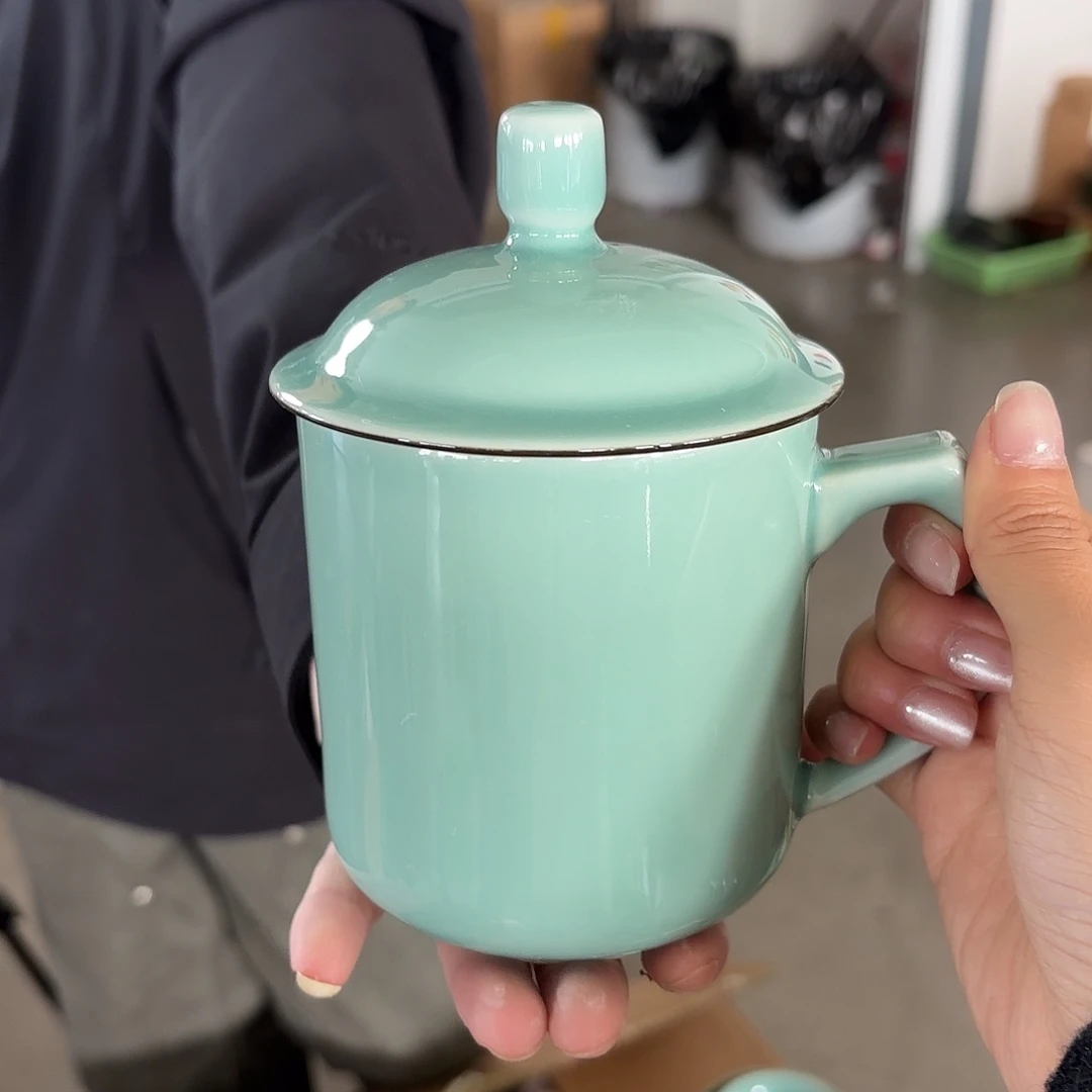 龙泉云间青瓷小米茶器