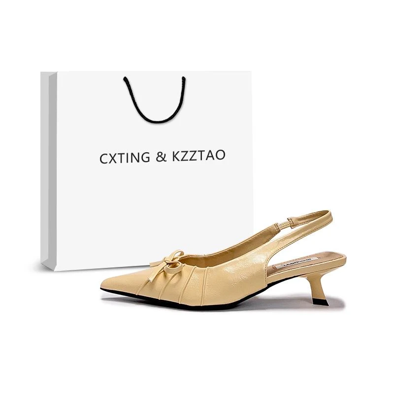 【澳门专柜正品】CXTING KZZTAO仙女风小众高跟鞋女2025夏季新款蝴