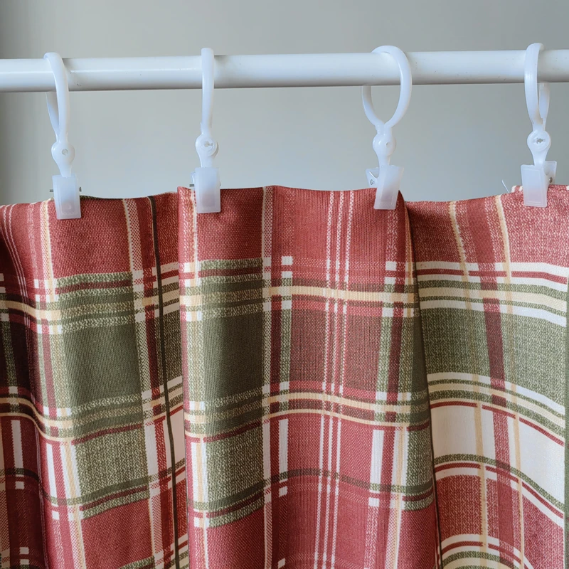 窗帘夹子塑料胶圈夹子防老化白色按扣夹浴室床帘锯齿粉红可选使用