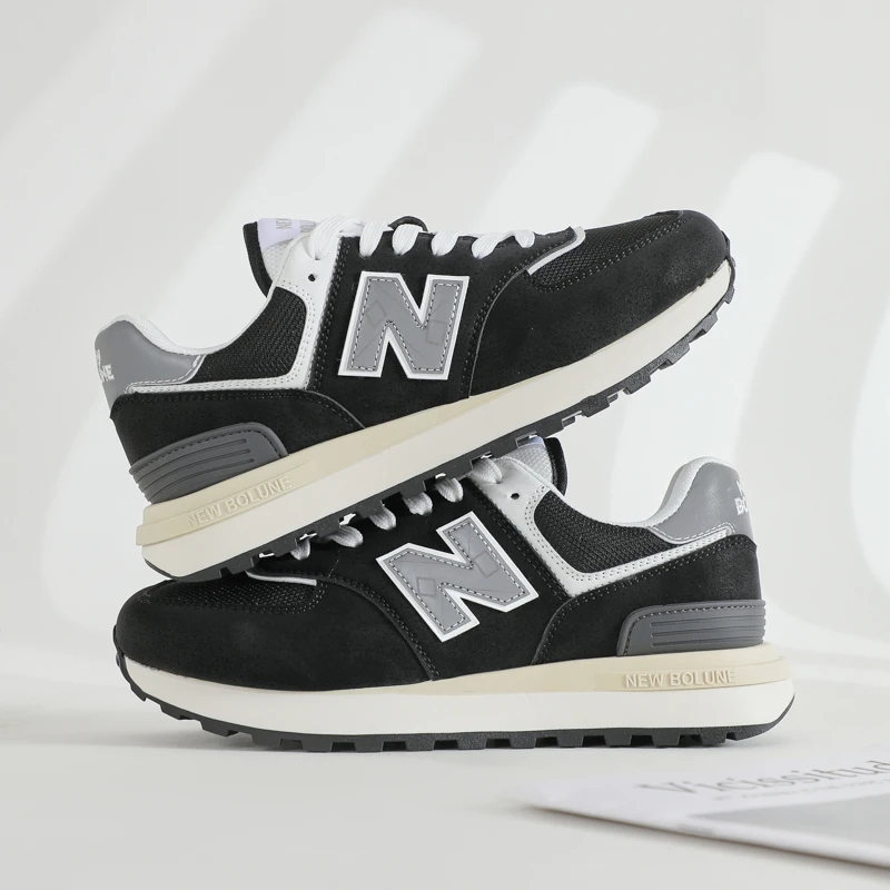 正品新百伦运动鞋男百搭休闲鞋情侣款夏季新款跑步鞋女鞋增高厚底