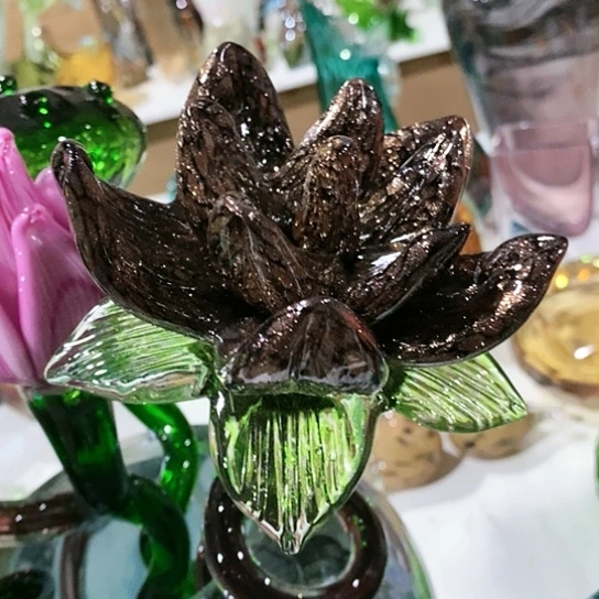 琉璃高度45厘米金星荷花