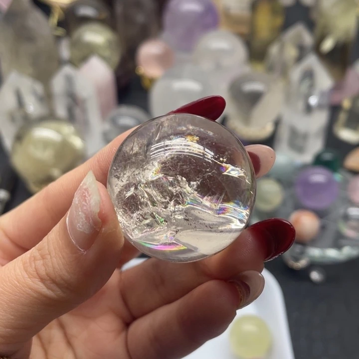 水晶28未镶嵌茶爆彩卡33mm
