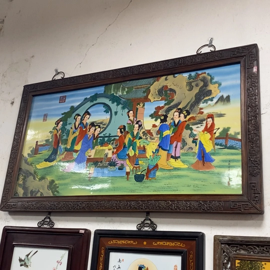 瓷123*68 景德镇瓷板画柴窑烧制