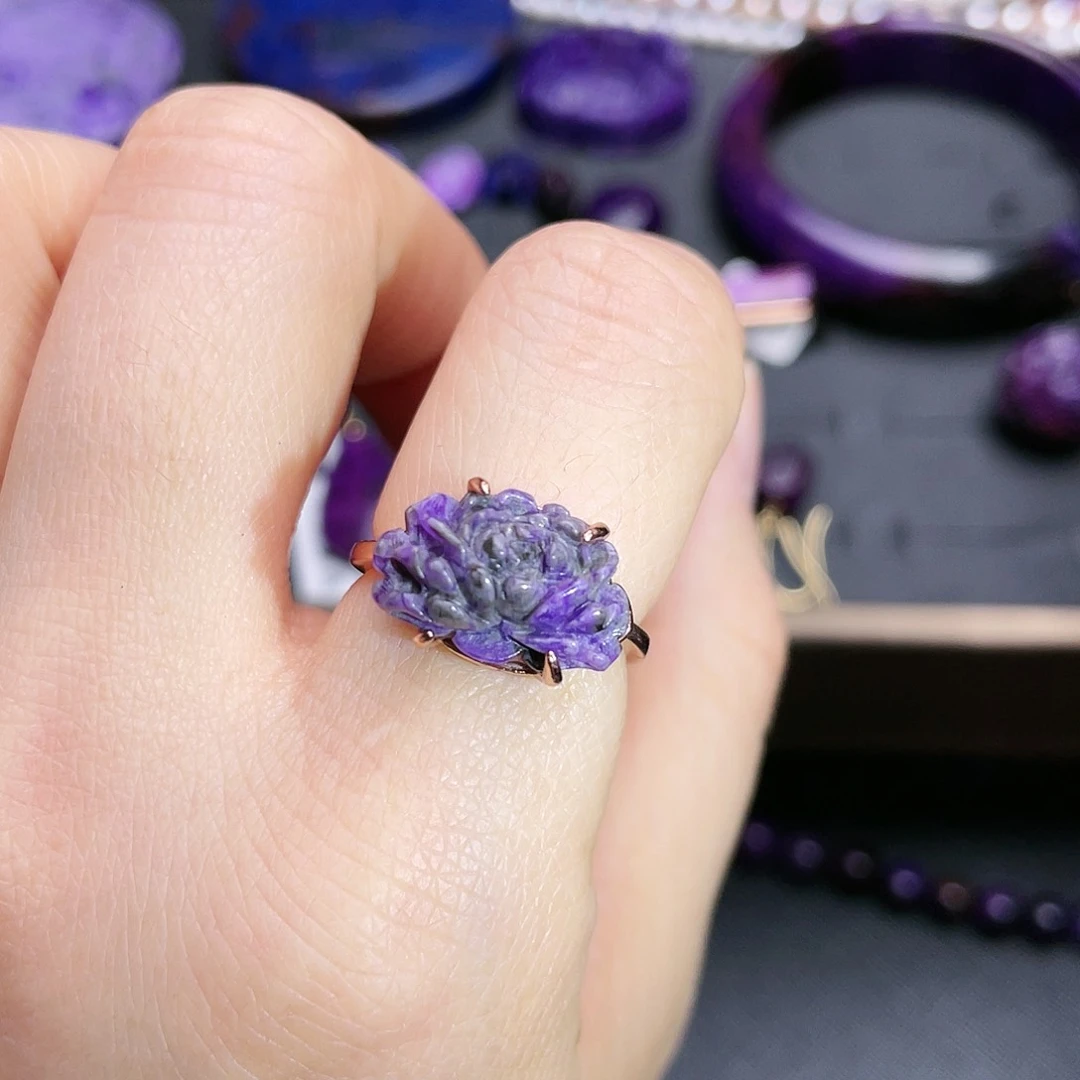 苏纪石（舒俱来）戒指银S925镶嵌