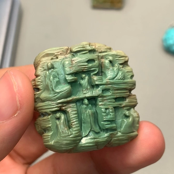 绿松石未镶嵌颈饰