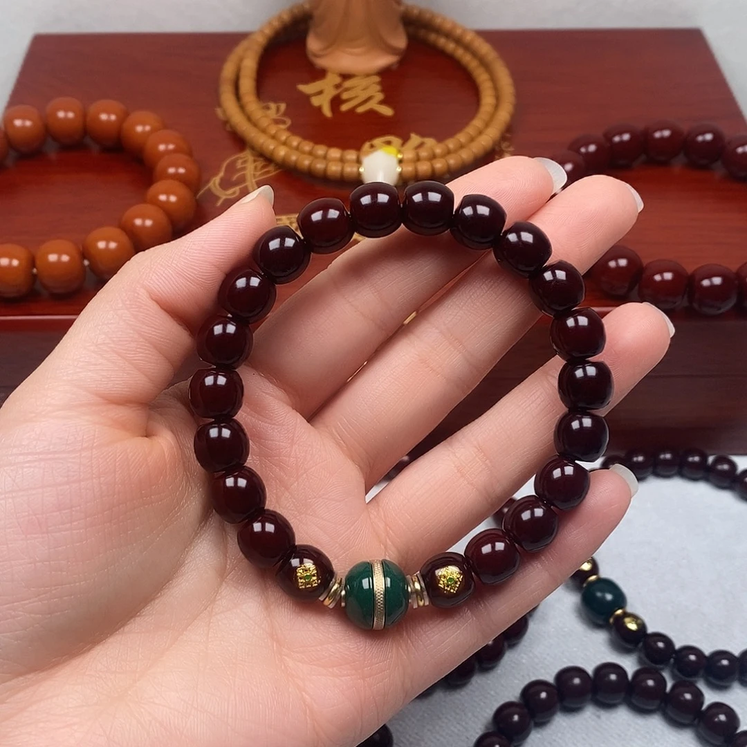 一***意猴头核桃手串直切10