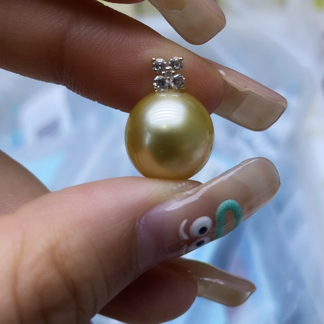 海水珍珠18K金镶嵌颈饰