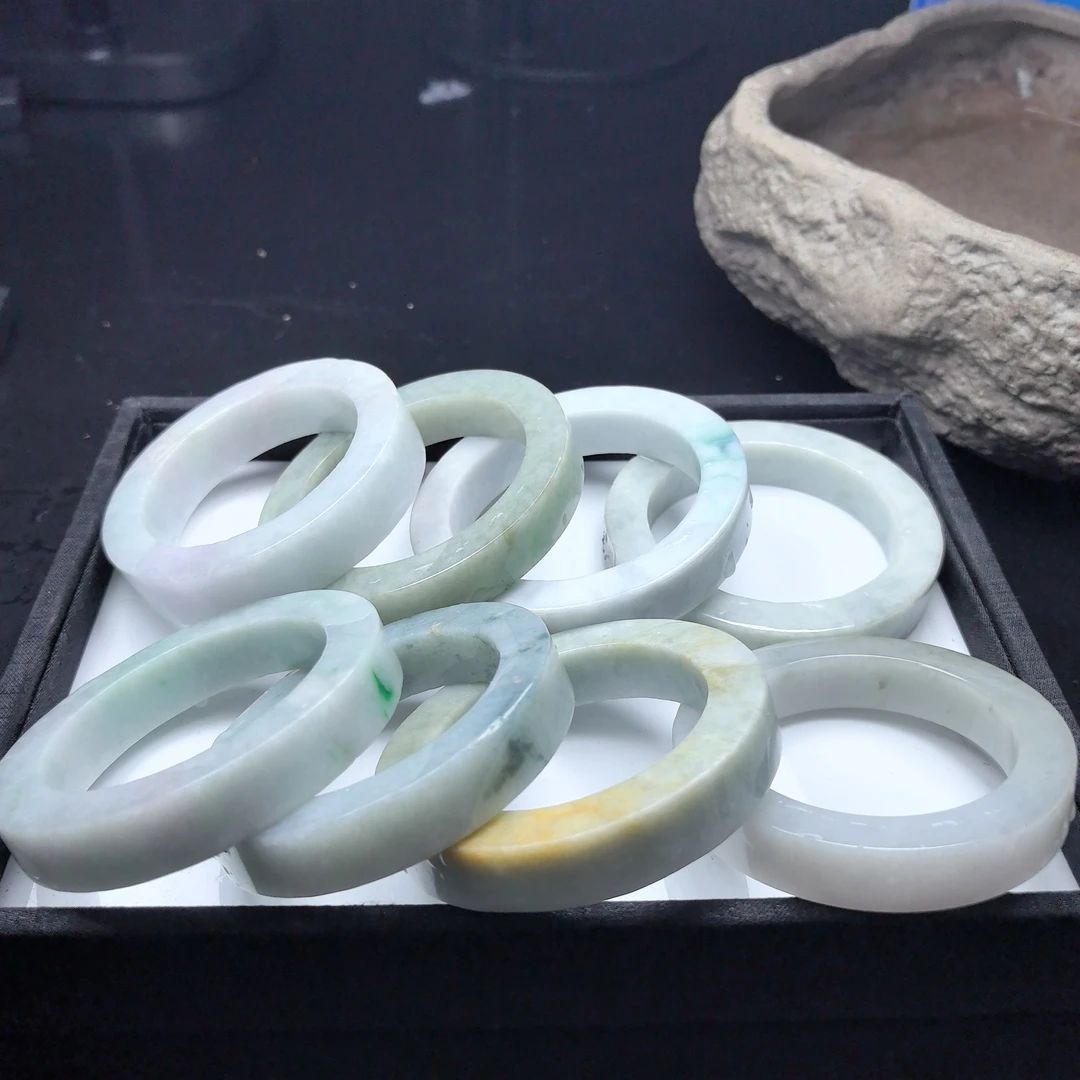 天然缅甸翡翠A货毛胚定制手镯（多样性发一件）